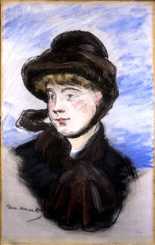  257-Édouard Manet, Ragazza con cappello marrone (parigina), 1882 